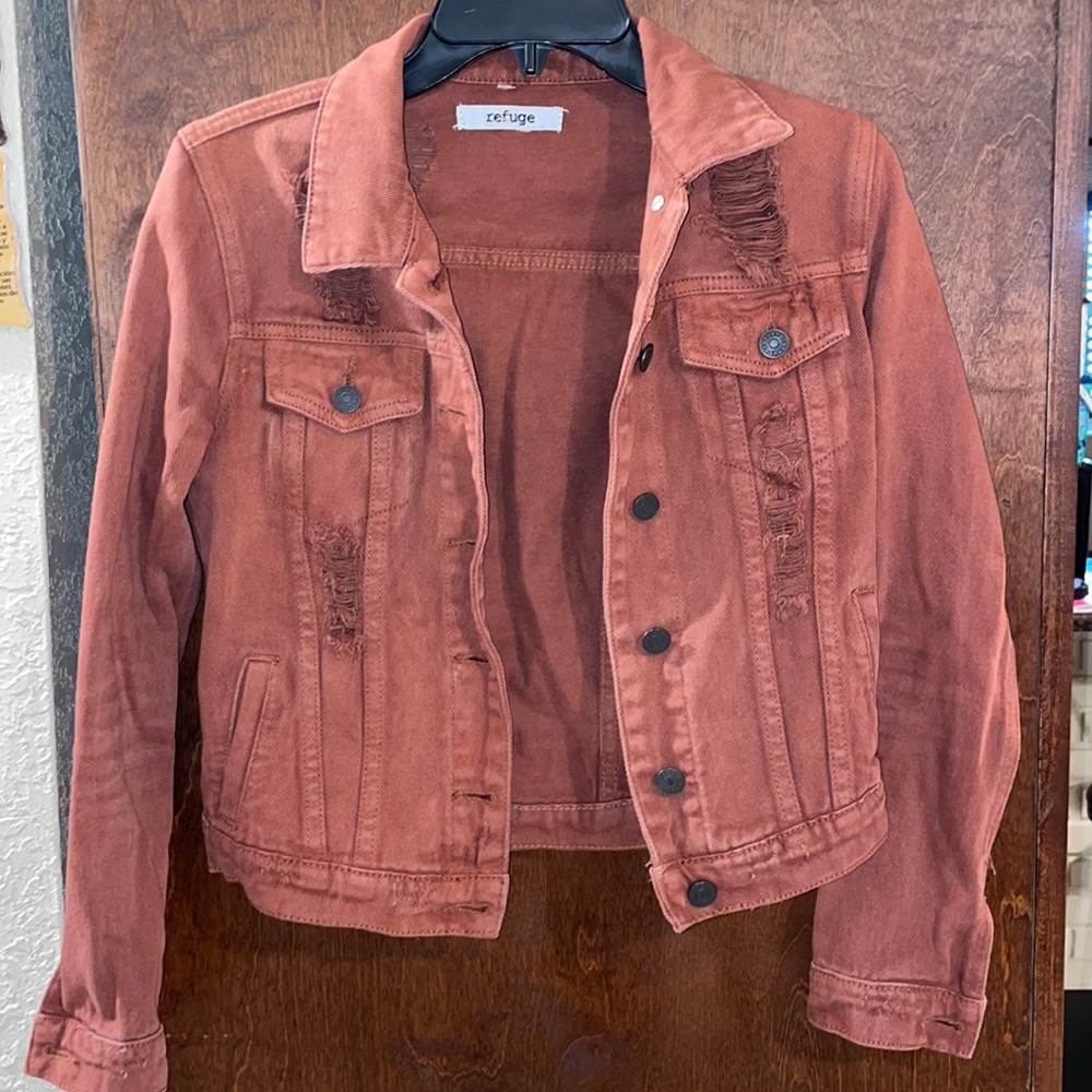 Juniors distressed jacket